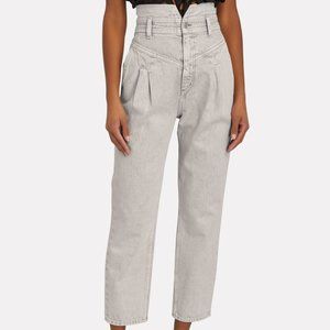 Citizens of Humanity Maeve High Rise Darted Paperbag Waist Straight Leg Jeans